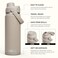 CamelBak Thrive Chug Insulated Stainless Steel Water Bottle Cold Retention with High Flow Lid for Everyday Hydration and Active Use 20oz Stone