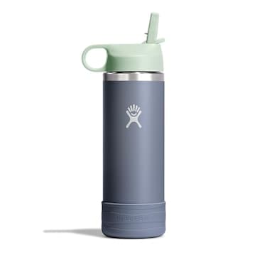 Hydro Flask Kids Water Bottle for School Stainless Steel and Insulated with Straw Cap 18 Oz in Koala