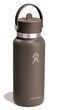 Hydro Flask Water Bottle Insulated Stainless Steel Wide Mouth Flex Straw Lid Non Spill Leakproof and Refillable in 32 Oz Sandpiper
