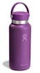 Hydro Flask Water Bottle Insulated Stainless Steel Wide Mouth Flex Lid Non Spill Leakproof in 32 Oz Beachplum Purple