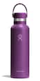 Hydro Flask Water Bottle Insulated Stainless Steel Non Spill Leakproof in 21 Oz Beachplum Purple