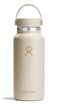 Hydro Flask Water Bottle Insulated Stainless Steel Wide Cap Lid Non Spill Leakproof 32 Oz Coconut Cream