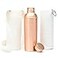 Kitchen Science Authentic 34oz1000ml Copper Water Bottle with Carry Bag Sleeve LabTested LeakProof Ayurvedic Hydration Bottle