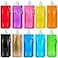 Erinnmy 10 Pcs Collapsible Foldable Water Bottle 480ml Leak Proof with Carabiner BPA Free Reusable Drinking Bags for Travel Gym Camping Hiking