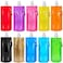 Erinnmy 10 Pcs Collapsible Foldable Water Bottle 480ml Leak Proof with Carabiner BPA Free Reusable Drinking Bags for Travel Gym Camping Hiking