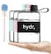 hydr 17oz Flat Water Bottle For Purse Flexible Cleaning Brush Tritan BPA Free Square Water Bottle LeakDrop Proof Slim Water Bottles For Travel small water bottles mini