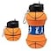 Maccabi Art ClipOn Collapsible BPAFree Silicone Basketball Water Bottle for Kids 18 Oz Size