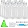 EONJOE Dishwasher Safe 16oz Plastic Bottles with Caps Reusable BPA Free PP5 Juice Milk Water Smoothie Bottle HeatResistant Refillable