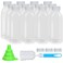 EONJOE Dishwasher Safe 16oz Plastic Bottles with Caps Reusable BPA Free PP5 Juice Milk Water Smoothie Bottle HeatResistant Refillable