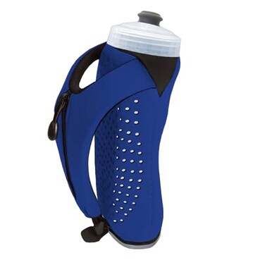 Amphipod Hydraform ErgoLite Handheld Water Bottle BPAFree Minimalist Insulated Hydration for UltraRunning Walking Blue 20 oz