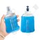 GUYI GYGYL Soft Flask TPU Collapsible Soft Water Bottle for Hydration Pack Running Vest LeakProof Folding Water Bottle for Hiking Cycling Climbing Jogging150ml Blue 2pcs