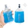 GUYI GYGYL Soft Flask TPU Collapsible Soft Water Bottle for Hydration Pack Running Vest LeakProof Folding Water Bottle for Hiking Cycling Climbing Jogging150ml Blue 2pcs