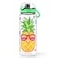 Home Tune Cute Water Bottle for School Kids Girls BPA FREE Tritan Leak Proof Easy Clean Carry Handle 23oz 680ml Pineapple