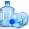 Hoolerry 2 Pieces Water Bottle 1 Gallon Round Plastic Water Jug with Handle Reusable Leak Proof Bottle for Gym Sports Office Daily Cold Liquids Drinking Use Blue