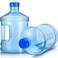 Hoolerry 2 Pieces Water Bottle 1 Gallon Round Plastic Water Jug with Handle Reusable Leak Proof Bottle for Gym Sports Office Daily Cold Liquids Drinking Use Blue