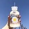 JZSMY 480ml Milk Juice Cute Water Bottle with Scale 2 Lids Little daisy Matte Portable Transparent Water Cup Glass Bottles Creative Handy Cup Transparent 1 flower