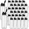 Maxcheck 30 Pieces Water Bottle Bulk 17 oz Plastic Sports Water Bottles Bulk with Handle Strap Lightweight Leakproof Drink Flip Top for Adults Fit GymClassic StyleBlack