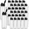 Maxcheck 30 Pieces Water Bottle Bulk 17 oz Plastic Sports Water Bottles Bulk with Handle Strap Lightweight Leakproof Drink Flip Top for Adults Fit GymClassic StyleBlack