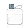 ALLKELR Portable Flat Water BottleBPA Free Reusable Tritan Plastic Travel Water Bottle CupLightweight Leakproof Slim Water Bottle Fits PurseBackpacking Hiking Blue 108 oz