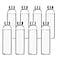 Encheng Glass Water Bottles16oz Glass Drinking Bottle With Leakproof Stainless Steel CapReusable Juice Bottles Beverage DrinkwareTo Go Travel Bottles For DrinkSauce8Pack