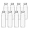 Encheng Glass Water Bottles16oz Glass Drinking Bottle With Leakproof Stainless Steel CapReusable Juice Bottles Beverage DrinkwareTo Go Travel Bottles For DrinkSauce8Pack
