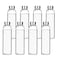 Encheng Glass Water Bottles16oz Glass Drinking Bottle With Leakproof Stainless Steel CapReusable Juice Bottles Beverage DrinkwareTo Go Travel Bottles For DrinkSauce8Pack