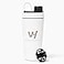 VitaHustle Stainless Steel Shaker Cup with Twist Off Cap Leakproof Blender Ball Perfect for Protein Shakes or Post Workout Fits Car Cup Holder BPA Free 20 oz White