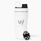 VitaHustle Stainless Steel Shaker Cup with Twist Off Cap Leakproof Blender Ball Perfect for Protein Shakes or Post Workout Fits Car Cup Holder BPA Free 20 oz White