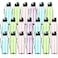 Uiifan 20Piece Water Bottle Set Clear Plastic 17 oz Sport Drink Bottles with Leakproof Flip Top for Travel Gym Camping Hiking Multi Color