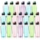 Uiifan 20Piece Water Bottle Set Clear Plastic 17 oz Sport Drink Bottles with Leakproof Flip Top for Travel Gym Camping Hiking Multi Color