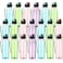 Uiifan 20Piece Water Bottle Set Clear Plastic 17 oz Sport Drink Bottles with Leakproof Flip Top for Travel Gym Camping Hiking Multi Color
