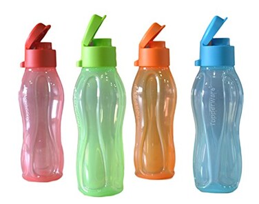 Tupperware Aquasafe Fliptop Bottle 310Ml Set of 4