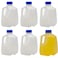 Cornucopia Brands 32oz Plastic Jugs 6Pack 1Quart 32Ounce Bottles wCaps for Juice Water Sports and Protein Drinks and Milk BPAFree