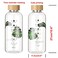 Ttifangix 50 Oz Glass Water Bottle Wide Mouth with Time Markers Bamboo Lid Neoprene Sleeve Bpa Free