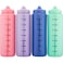 Hydra Cup Sport 4 Pack 32 oz Squeeze Water Bottles Sports Water Bottle Pack with Fast Flow Valve BPAFree Squirt Water Bottles Bright Colors