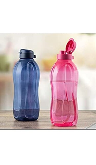 Tupperware Plastic 2 Litres Eco Bottle Set Of 2 Pc Multicolor