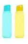 Tupperware Cool n Chic Eco Water Bottle 750 ml Yellow Reusable Spill Proof Convenient Stable Adult Sports General Use Plastic Square Rectangular