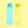 Tupperware Cool n Chic Eco Water Bottle 750 ml Yellow Reusable Spill Proof Convenient Stable Adult Sports General Use Plastic Square Rectangular