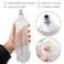 WILDREEDS 500ml Soft Flask TPU Collapsible Soft Water Bottle for Hydration Pack Running Vest Folding Water Bottle for Hiking Cycling Climbing1Pcs White