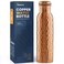 Moscow-Mix 100 Copper Water Bottle 34 oz Extra Large Hammered Finish Pure Copper Water Bottle for Drinking Handcrafted Ayurvedic LeakProof Vessel for Healthy Hydration Premium Ocean Blue Gift Box