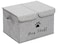 Brabtod Large Dog Toys Storage Box Canvas Storage Basket Bin Organizer with Lid Collapsible Linen Bin Ideal for Organizing Dog Cat Toys and pet stuffPP Boad17 x 12 x 10 Snow Gray
