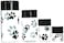 Tightpac America Tightvac Pawvacs Nested Sealed Pet Food and Snack Containers Clear with Black Paws Set of 4