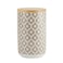 Bone Dry Lattice Collection Pet Bowl Canister Treat Canister 4x65 inches Stone