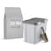 IRIS USA Stackable Dog Food Storage Container with 2 Cup Scoop 4 Secure Latches Fits up to 30 lbs Pet Dry Food Bin Gasket Seal Lid BPA Free Stackable Easy Measure GrayDark Gray