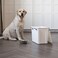 IRIS USA Stackable Dog Food Storage Container with 2 Cup Scoop 4 Secure Latches Fits up to 30 lbs Pet Dry Food Bin Gasket Seal Lid BPA Free Stackable Easy Measure White