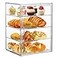 Attelite Pastry Display Case4 Layers Adjustable Clear Bread Box for Kitchen CountertopBread Storage with Magnetic Door Bakery Pastry Display155x114x98inch