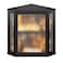 Wieghda Corner Bread box for Kitchen CountertopFarmhouse Bread Box with Acrylic Wavy Door PanelLarge Bread box for kitchen countertop Food Storage Container Black Extra Large