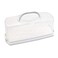 Cheeren Plastic Rectangular Bread Box with Portable Handle Loaf Cake Storage Container Box for Storing Banana BreadPumpkin Bread RectangularWhite
