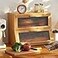 GHWIE Double Layer Bamboo Bread Box for Kitchen CounterLarge Capacity Bread Storage BinBread Container with Acrylic Wavy Door Panel Natural Medium