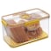 Gifhomfix Bread Box Airtight Bread Boxes for Kitchen Counter Time Recording Bread Storage Container with Lid Bread Holder for Homemade Bread Toast Bagel Donut and Cookies Yellow